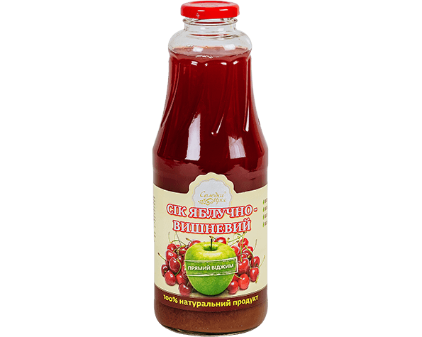 Сік яблучно-вишневий Об'єм: 1 л